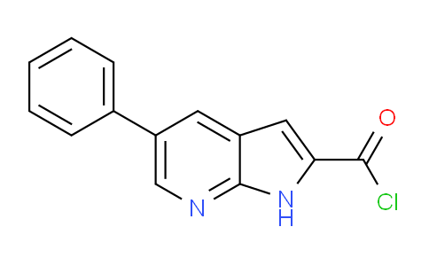 5-Phenyl-1H-pyrrolo[2,3-b]pyridine-2-carbonyl chloride