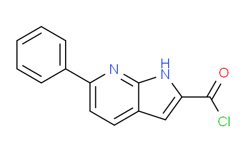 6-Phenyl-1H-pyrrolo[2,3-b]pyridine-2-carbonyl chloride