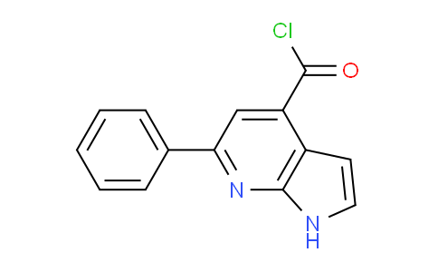 6-Phenyl-1H-pyrrolo[2,3-b]pyridine-4-carbonyl chloride