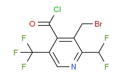 3-(Bromomethyl)-2-(difluoromethyl)-5-(trifluoromethyl)pyridine-4-carbonyl chloride