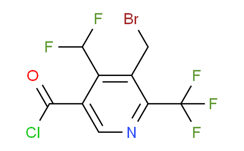 3-(Bromomethyl)-4-(difluoromethyl)-2-(trifluoromethyl)pyridine-5-carbonyl chloride