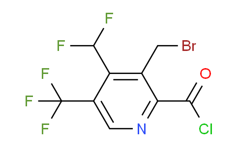 3-(Bromomethyl)-4-(difluoromethyl)-5-(trifluoromethyl)pyridine-2-carbonyl chloride