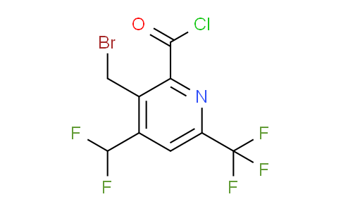 3-(Bromomethyl)-4-(difluoromethyl)-6-(trifluoromethyl)pyridine-2-carbonyl chloride