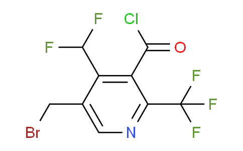 5-(Bromomethyl)-4-(difluoromethyl)-2-(trifluoromethyl)pyridine-3-carbonyl chloride