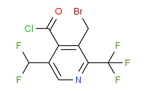3-(Bromomethyl)-5-(difluoromethyl)-2-(trifluoromethyl)pyridine-4-carbonyl chloride