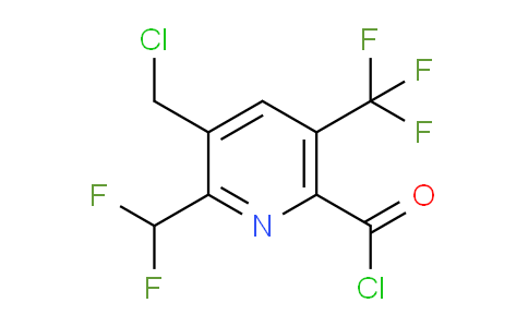 3-(Chloromethyl)-2-(difluoromethyl)-5-(trifluoromethyl)pyridine-6-carbonyl chloride
