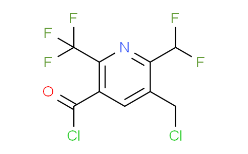 3-(Chloromethyl)-2-(difluoromethyl)-6-(trifluoromethyl)pyridine-5-carbonyl chloride