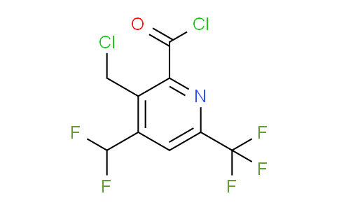 3-(Chloromethyl)-4-(difluoromethyl)-6-(trifluoromethyl)pyridine-2-carbonyl chloride