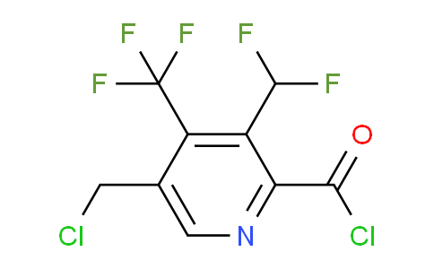 5-(Chloromethyl)-3-(difluoromethyl)-4-(trifluoromethyl)pyridine-2-carbonyl chloride