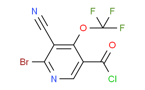 2-Bromo-3-cyano-4-(trifluoromethoxy)pyridine-5-carbonyl chloride