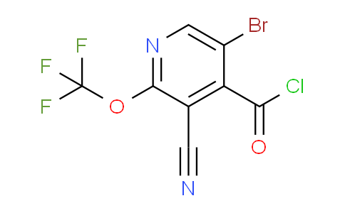 5-Bromo-3-cyano-2-(trifluoromethoxy)pyridine-4-carbonyl chloride