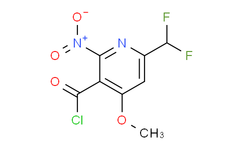 6-(Difluoromethyl)-4-methoxy-2-nitropyridine-3-carbonyl chloride