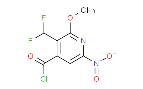 3-(Difluoromethyl)-2-methoxy-6-nitropyridine-4-carbonyl chloride
