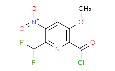 2-(Difluoromethyl)-5-methoxy-3-nitropyridine-6-carbonyl chloride