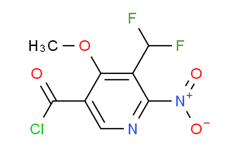 3-(Difluoromethyl)-4-methoxy-2-nitropyridine-5-carbonyl chloride