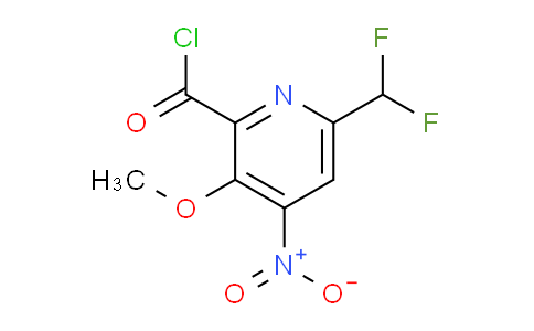 6-(Difluoromethyl)-3-methoxy-4-nitropyridine-2-carbonyl chloride