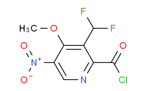 3-(Difluoromethyl)-4-methoxy-5-nitropyridine-2-carbonyl chloride