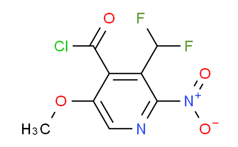 3-(Difluoromethyl)-5-methoxy-2-nitropyridine-4-carbonyl chloride