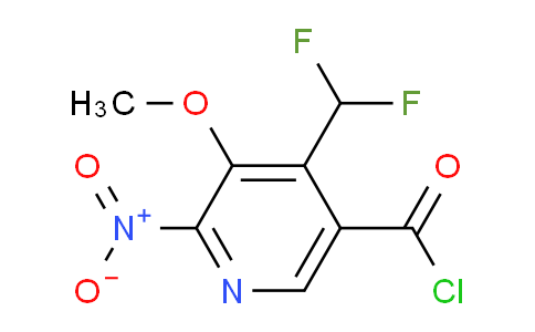 4-(Difluoromethyl)-3-methoxy-2-nitropyridine-5-carbonyl chloride