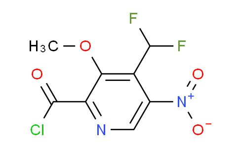 4-(Difluoromethyl)-3-methoxy-5-nitropyridine-2-carbonyl chloride