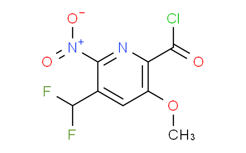 3-(Difluoromethyl)-5-methoxy-2-nitropyridine-6-carbonyl chloride