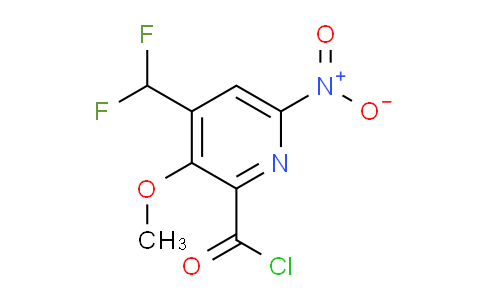 4-(Difluoromethyl)-3-methoxy-6-nitropyridine-2-carbonyl chloride