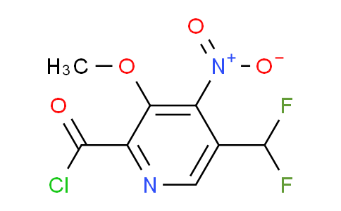 5-(Difluoromethyl)-3-methoxy-4-nitropyridine-2-carbonyl chloride