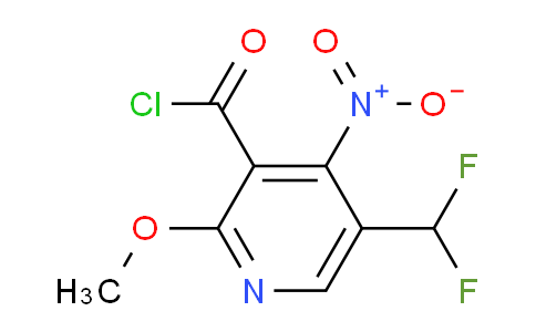 5-(Difluoromethyl)-2-methoxy-4-nitropyridine-3-carbonyl chloride
