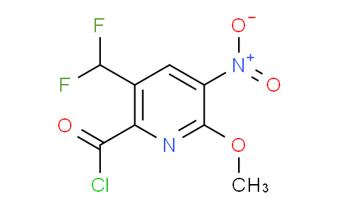 5-(Difluoromethyl)-2-methoxy-3-nitropyridine-6-carbonyl chloride