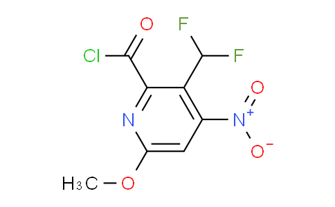 3-(Difluoromethyl)-6-methoxy-4-nitropyridine-2-carbonyl chloride