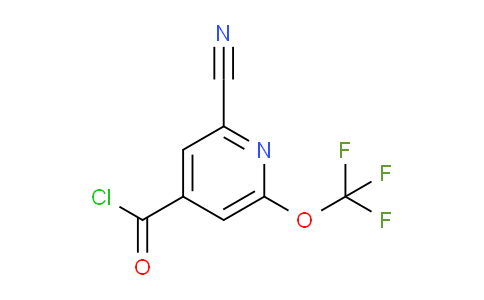 2-Cyano-6-(trifluoromethoxy)pyridine-4-carbonyl chloride