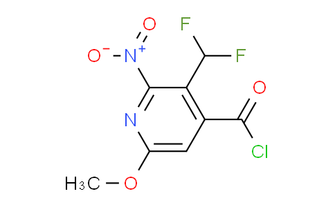 3-(Difluoromethyl)-6-methoxy-2-nitropyridine-4-carbonyl chloride