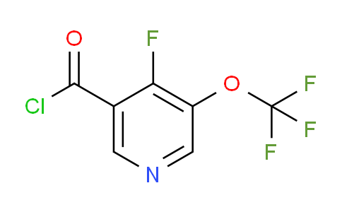 4-Fluoro-3-(trifluoromethoxy)pyridine-5-carbonyl chloride
