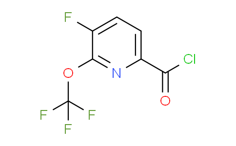 3-Fluoro-2-(trifluoromethoxy)pyridine-6-carbonyl chloride