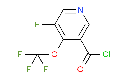 3-Fluoro-4-(trifluoromethoxy)pyridine-5-carbonyl chloride