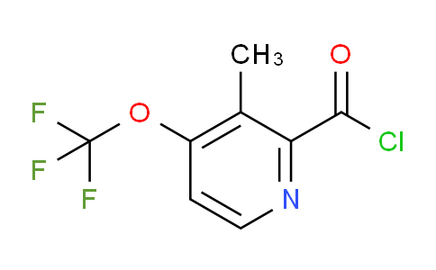 3-Methyl-4-(trifluoromethoxy)pyridine-2-carbonyl chloride