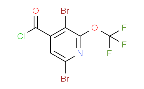 3,6-Dibromo-2-(trifluoromethoxy)pyridine-4-carbonyl chloride
