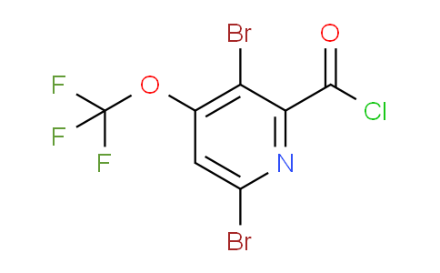 3,6-Dibromo-4-(trifluoromethoxy)pyridine-2-carbonyl chloride