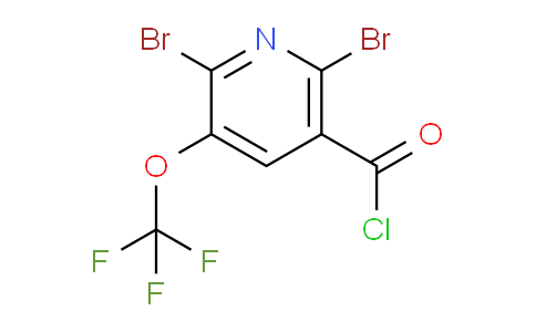 2,6-Dibromo-3-(trifluoromethoxy)pyridine-5-carbonyl chloride