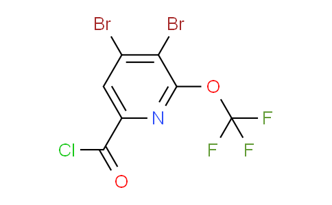 3,4-Dibromo-2-(trifluoromethoxy)pyridine-6-carbonyl chloride