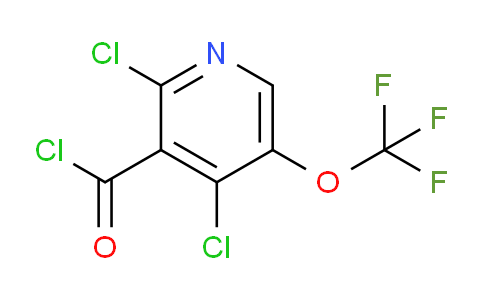 2,4-Dichloro-5-(trifluoromethoxy)pyridine-3-carbonyl chloride