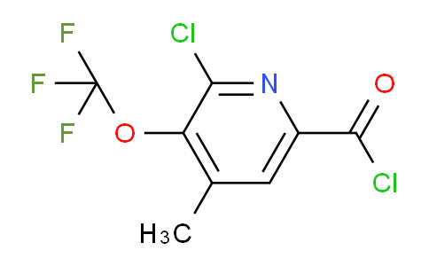 2-Chloro-4-methyl-3-(trifluoromethoxy)pyridine-6-carbonyl chloride