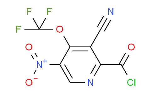 3-Cyano-5-nitro-4-(trifluoromethoxy)pyridine-2-carbonyl chloride