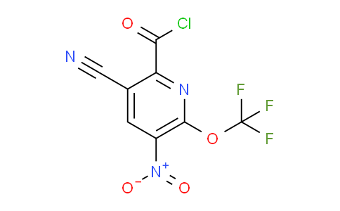 3-Cyano-5-nitro-6-(trifluoromethoxy)pyridine-2-carbonyl chloride
