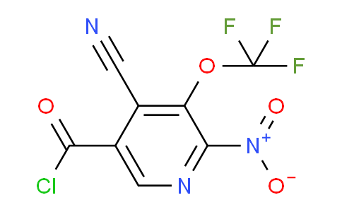 4-Cyano-2-nitro-3-(trifluoromethoxy)pyridine-5-carbonyl chloride