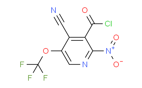 4-Cyano-2-nitro-5-(trifluoromethoxy)pyridine-3-carbonyl chloride
