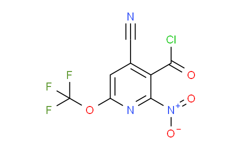 4-Cyano-2-nitro-6-(trifluoromethoxy)pyridine-3-carbonyl chloride