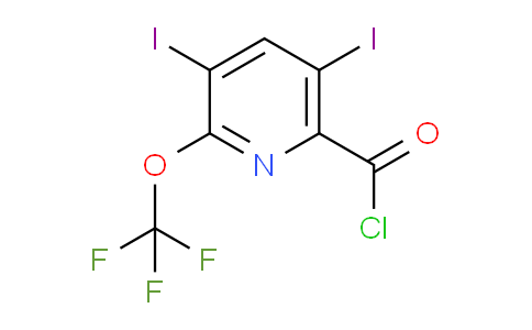 3,5-Diiodo-2-(trifluoromethoxy)pyridine-6-carbonyl chloride