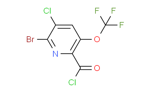 2-Bromo-3-chloro-5-(trifluoromethoxy)pyridine-6-carbonyl chloride