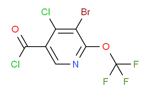 3-Bromo-4-chloro-2-(trifluoromethoxy)pyridine-5-carbonyl chloride